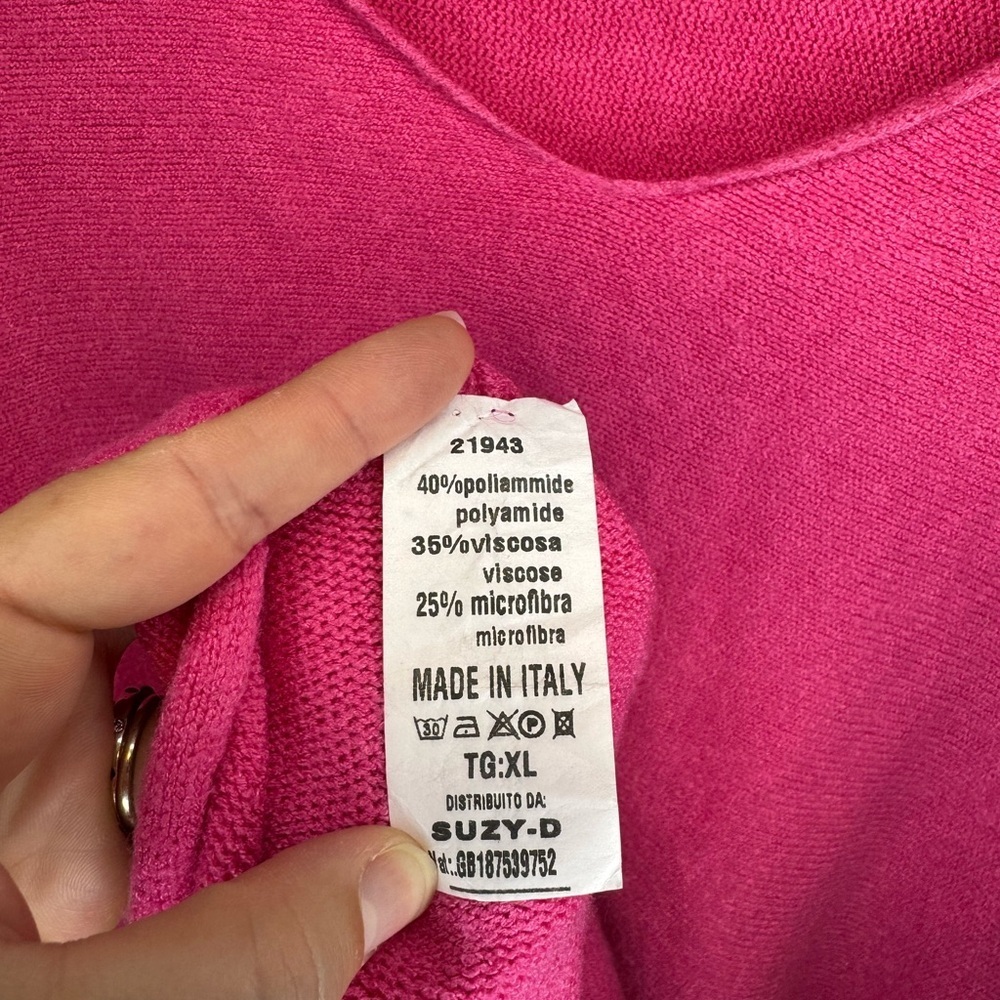 Suzy D London | Pink Women's Sweater - Cozy and Stylish | Size XL - Picture 7 of 10